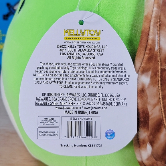 Squishmallows Antoni the Sea Turtle 7.5" UltraSoft Stuffed Sealife Plush NWT - Picture 6 of 6